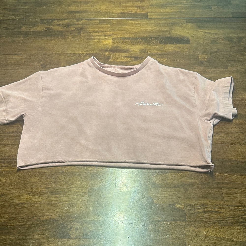 Alphalete Blush Pink Crop Top